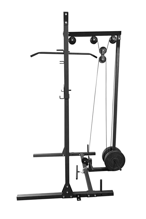 Lat & Row Eklentili Squat Rack Cable Crossover Fly Çalışma İstasyonu